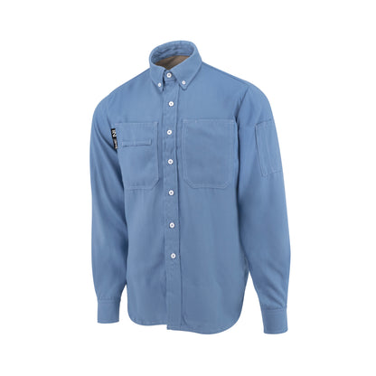 VTS5VSH Tecasafe® One 5.7 oz Vented FR Shirt - Light Blue - Size XL