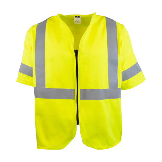 SV99-M3ZGSFR Solid DH Cat 1 Class 3 FR Vest - Green - 2X