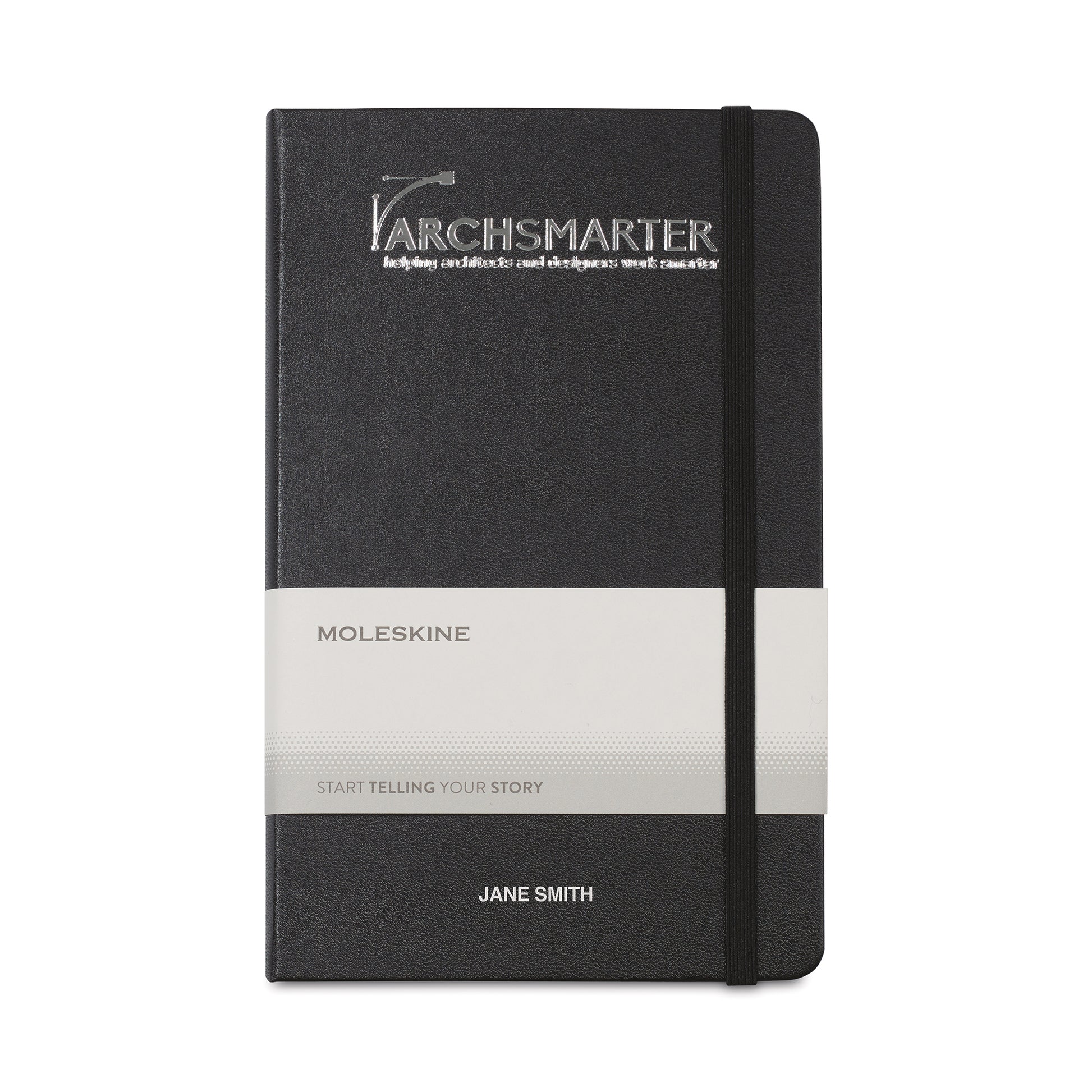 Black Moleskine® Hard Cover Large Double Layout Notebook