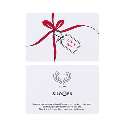 White Tied with Thanks & Cheer Greeting Card