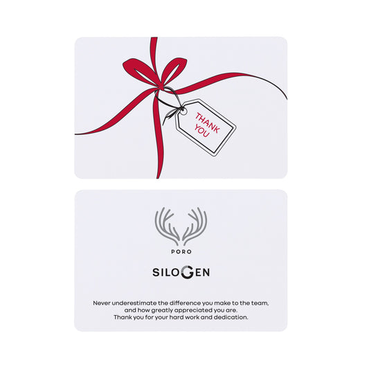 White Tied with Thanks & Cheer Greeting Card