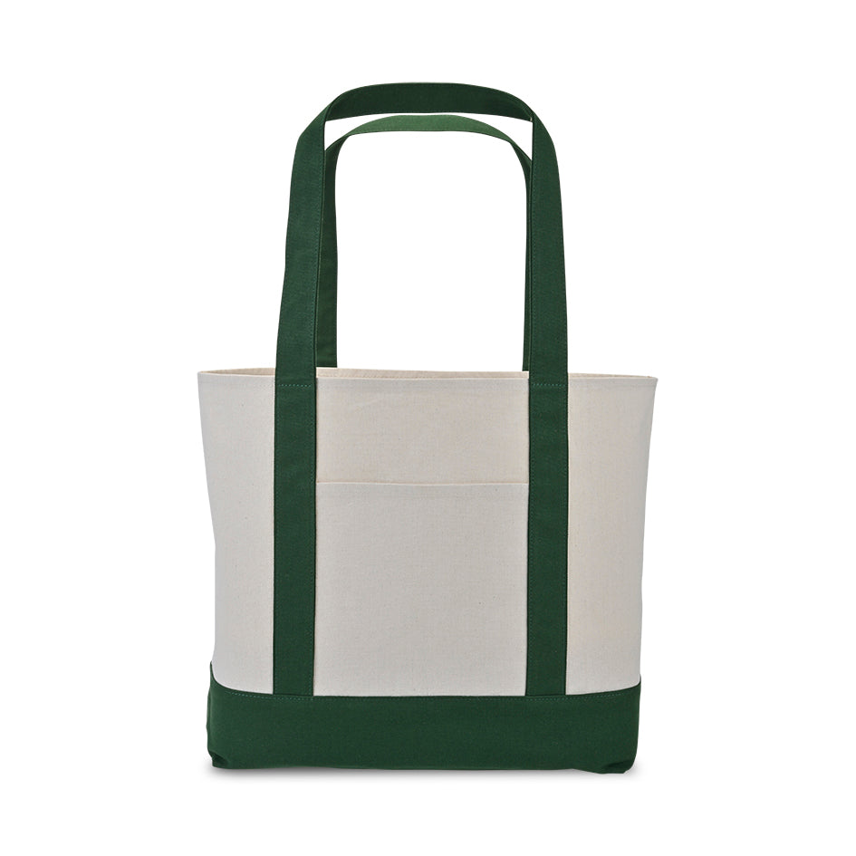 Green Large Canvas Tote