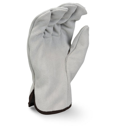 RWG4010 Economy Gray Split Cowhide Leather Driver - Size L