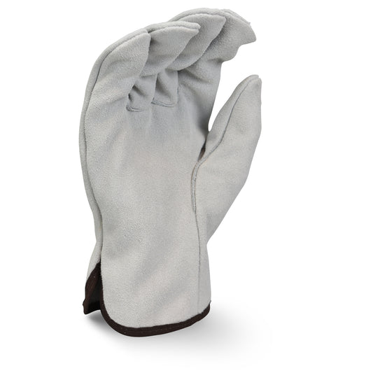 RWG4010 Economy Gray Split Cowhide Leather Driver - Size L