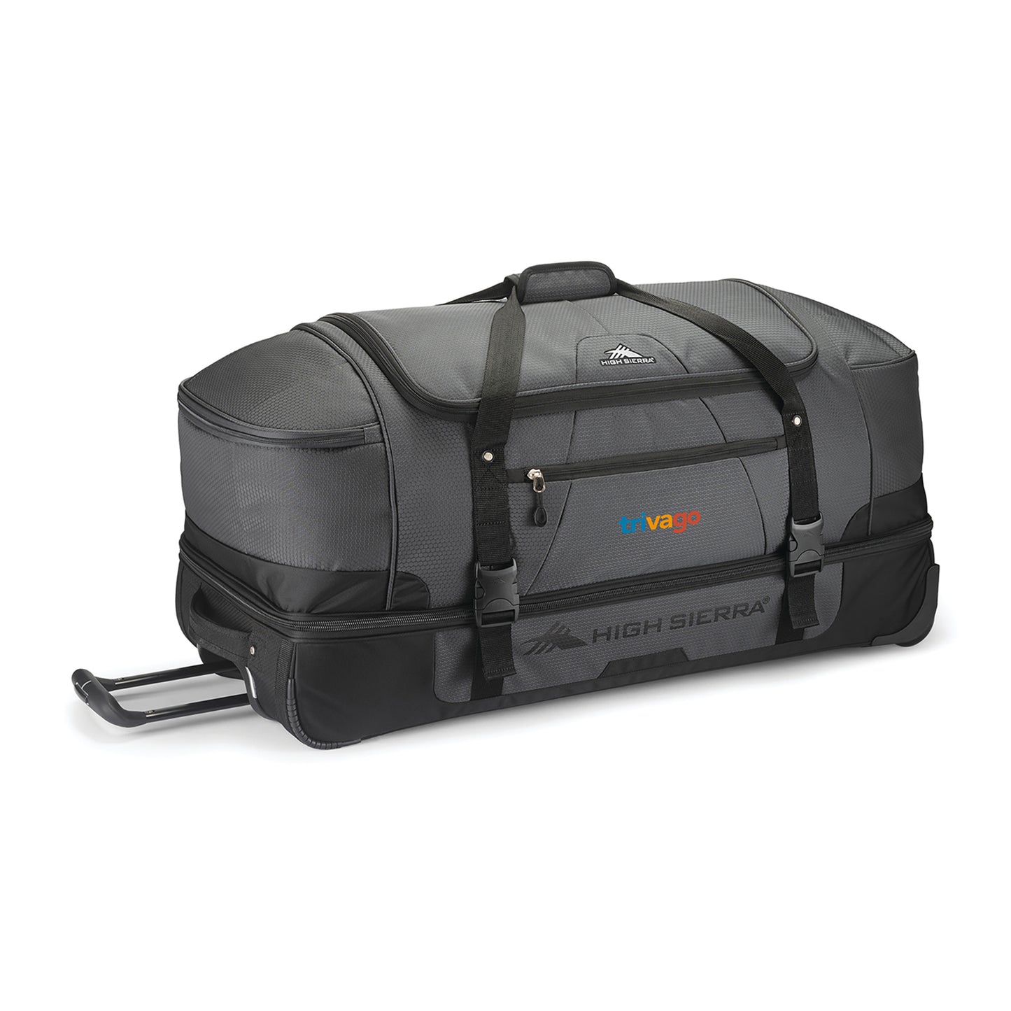 Mercury/Black High Sierra® Fairlead 34" Drop Bottom Wheeled Duffel