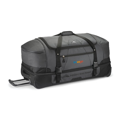 Mercury/Black High Sierra® Fairlead 34" Drop Bottom Wheeled Duffel
