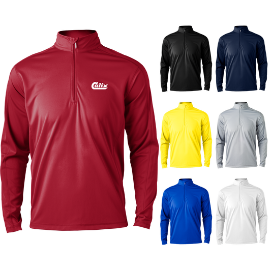 Black Omni Mens Boston 1/4 Zip  - 2XL