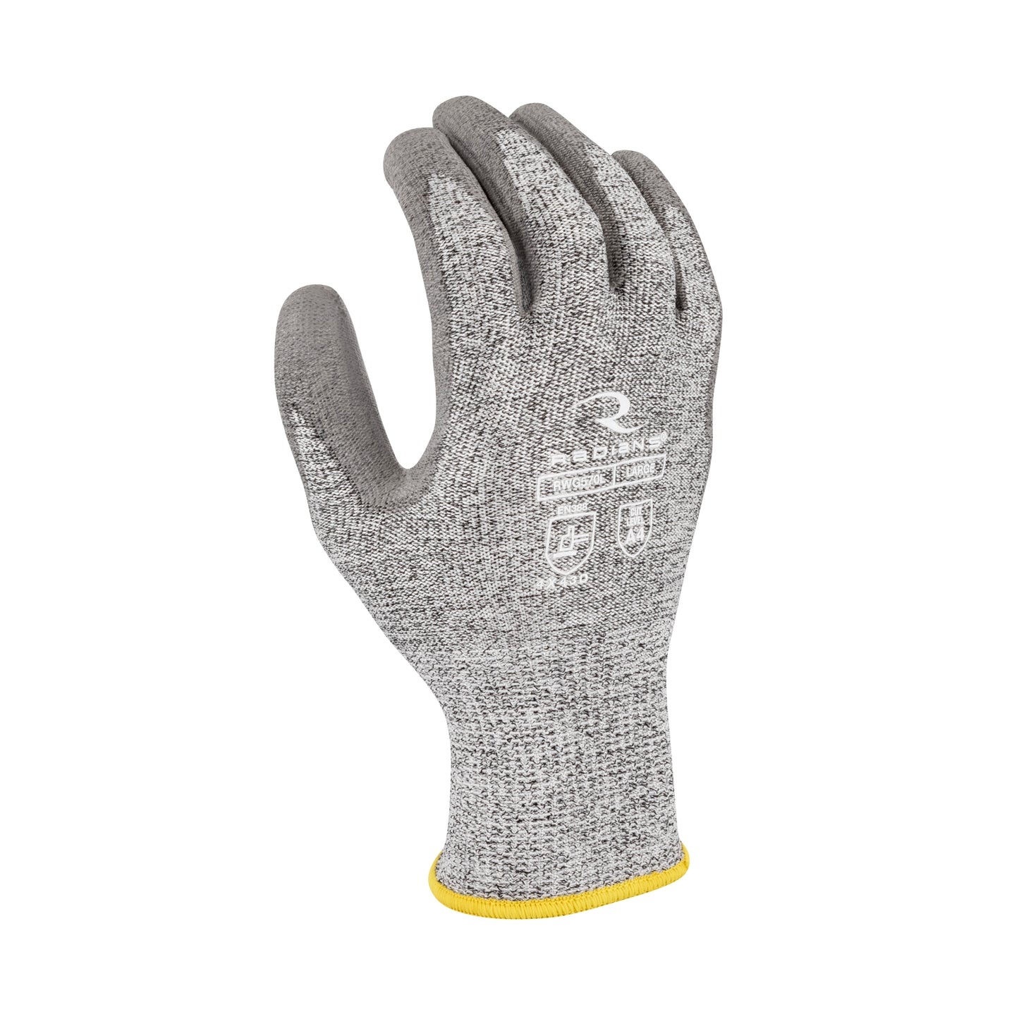 RWG570 Cut Level A4 HPPE/Polyester, PU Coated Cut Protection Glove - Size L