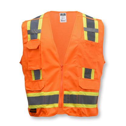 SV46 Surveyor Type R Class 2 Breakaway Two Tone Safety Vest - Green - Size 2X