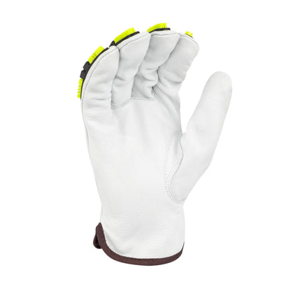 RWG86 KAMORI® Goatskin Leather HPPE Lined A6 Cut Protection Glove with TPR - Size L