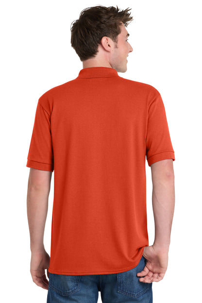 Orange Port & Company Tall Core Blend Jersey Knit Polo. KP55T