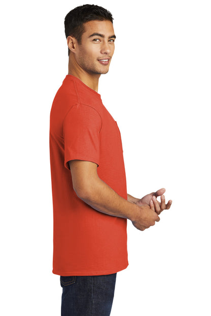 Orange Port & Company - Tall Essential Pocket Tee. PC61PT