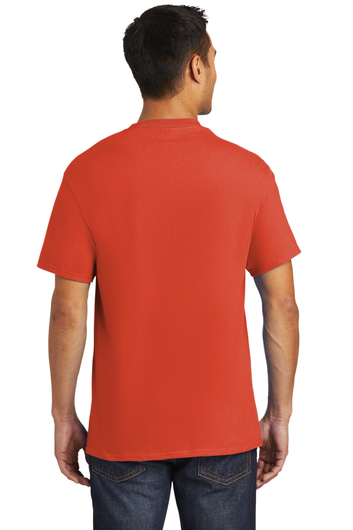 Orange Port & Company - Tall Essential Pocket Tee. PC61PT