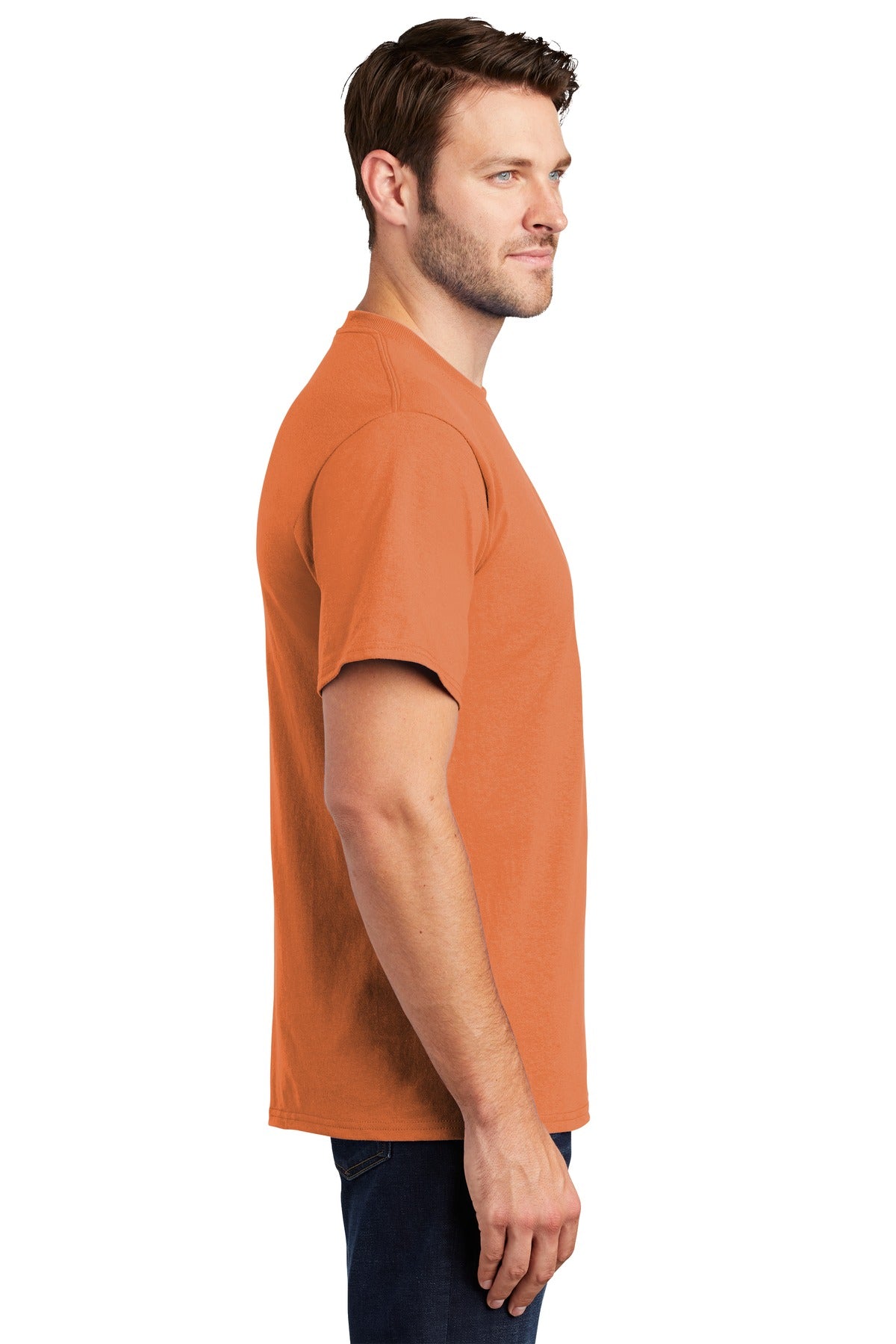 Orange Sherbet Port & Company Tall Essential Tee. PC61T