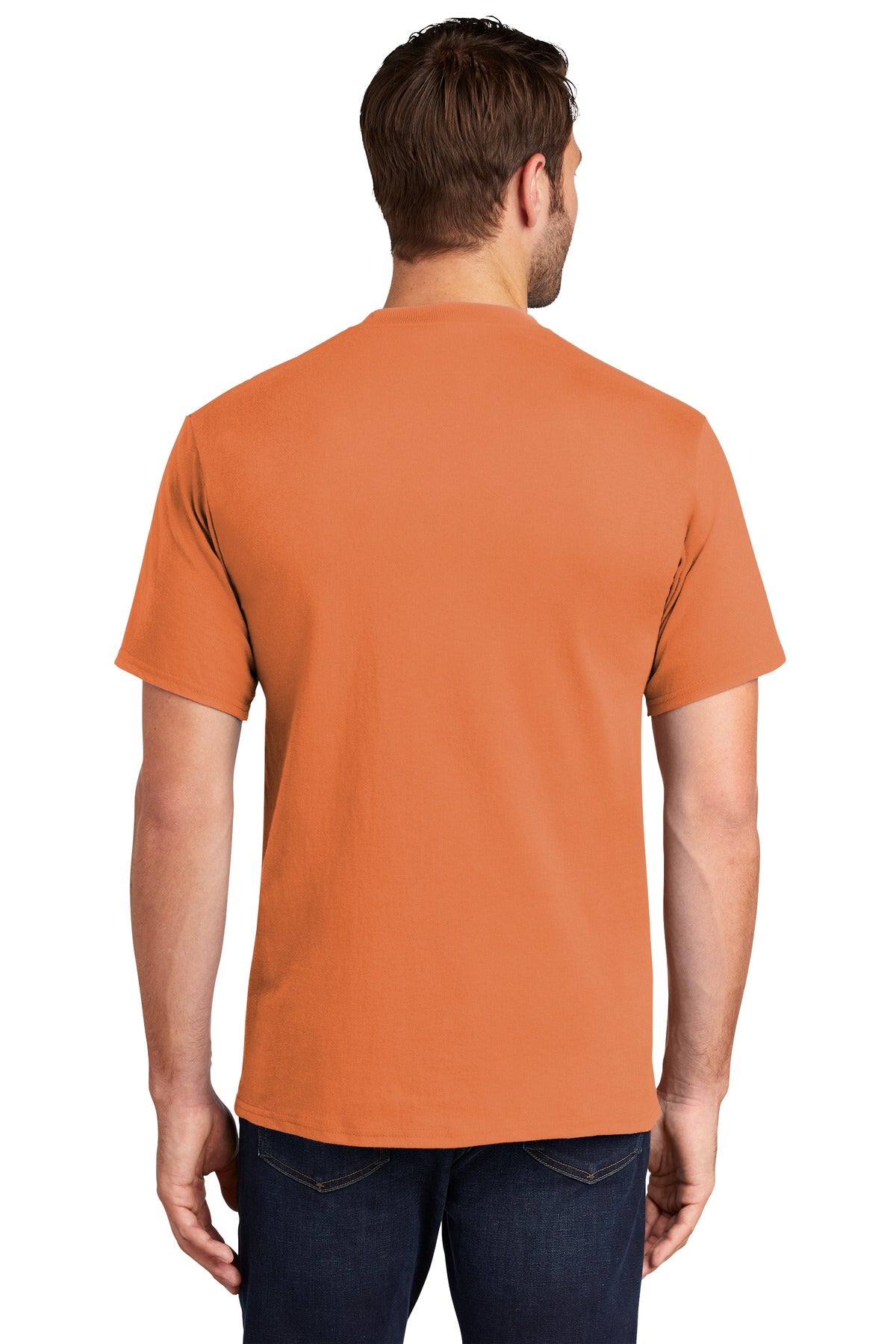 Orange Sherbet Port & Company Tall Essential Tee. PC61T