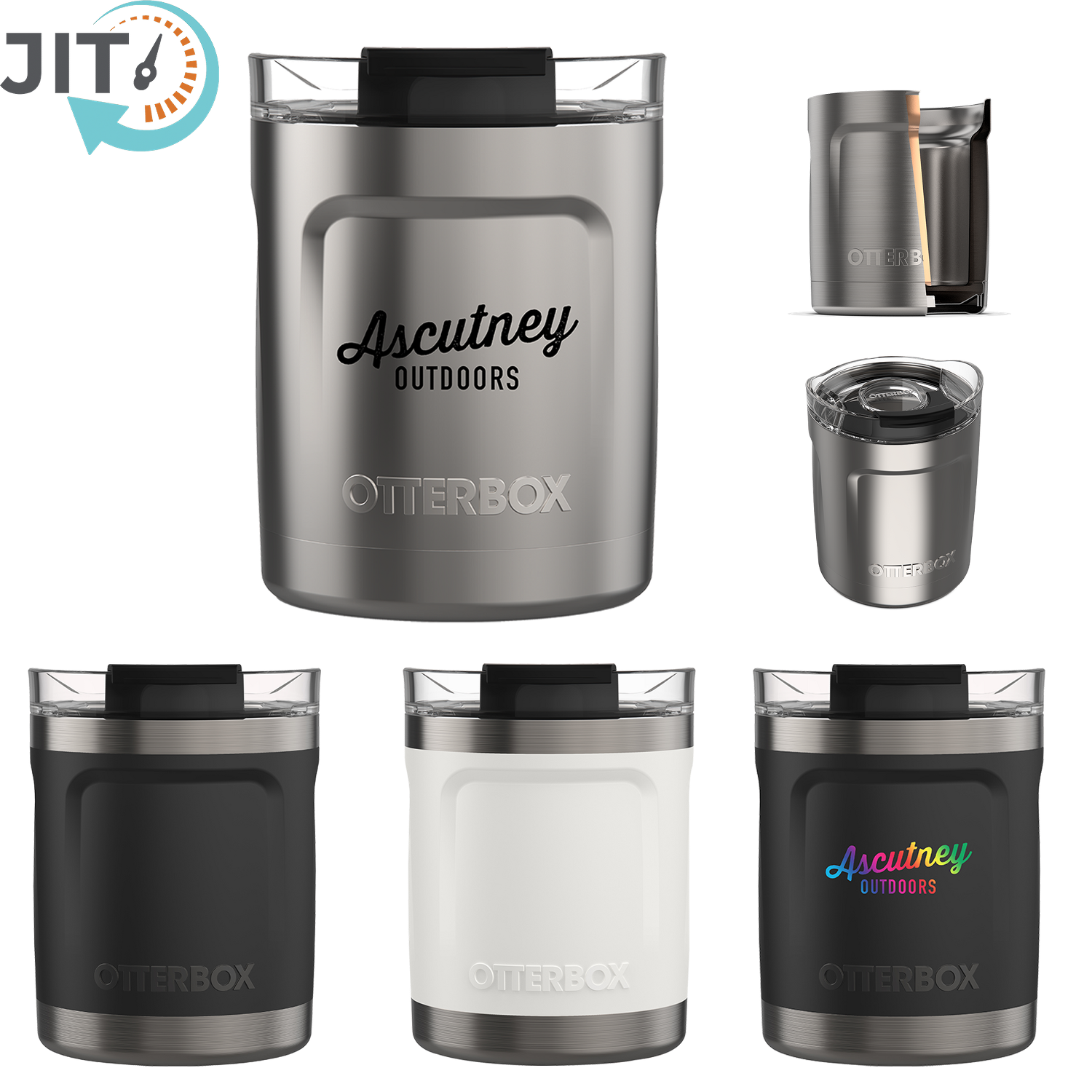 Black Otterbox® Elevation 10 Oz Stainless Tumbler