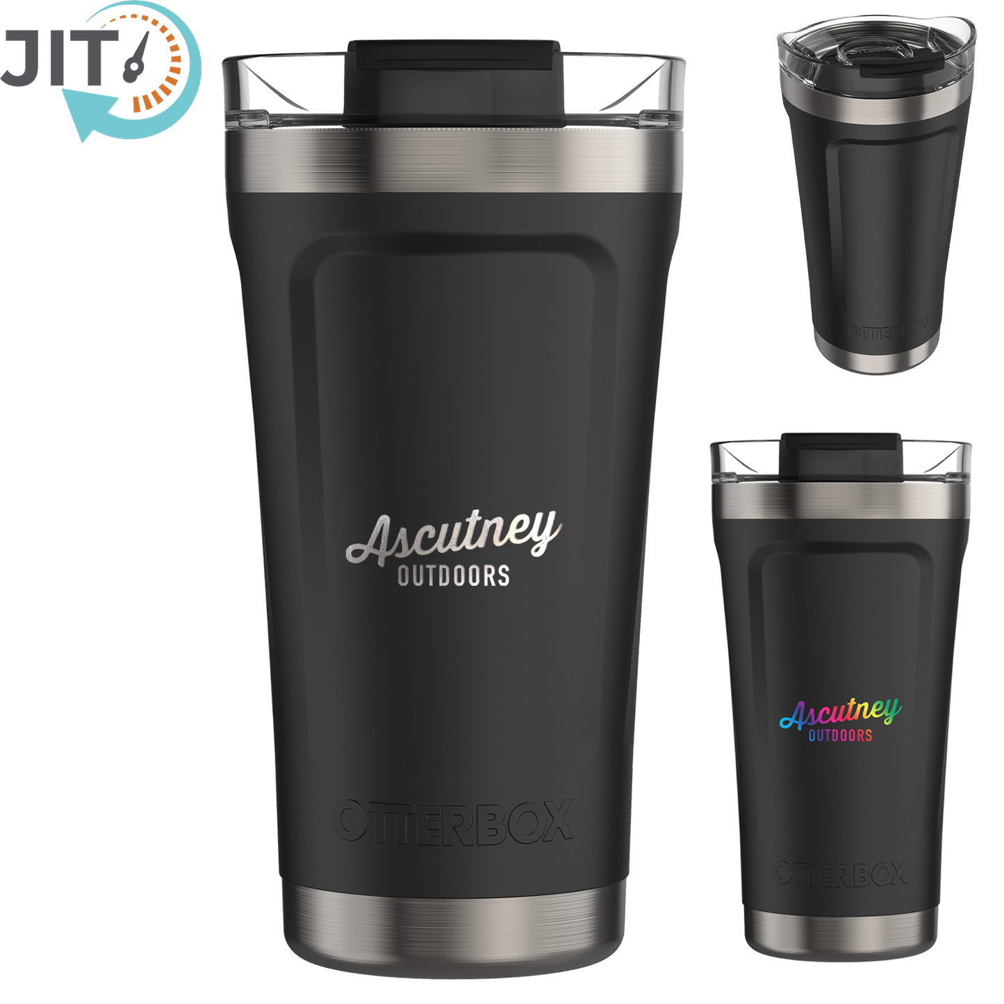 Black Otterbox Elevation 16 Oz Stainless Tumbler