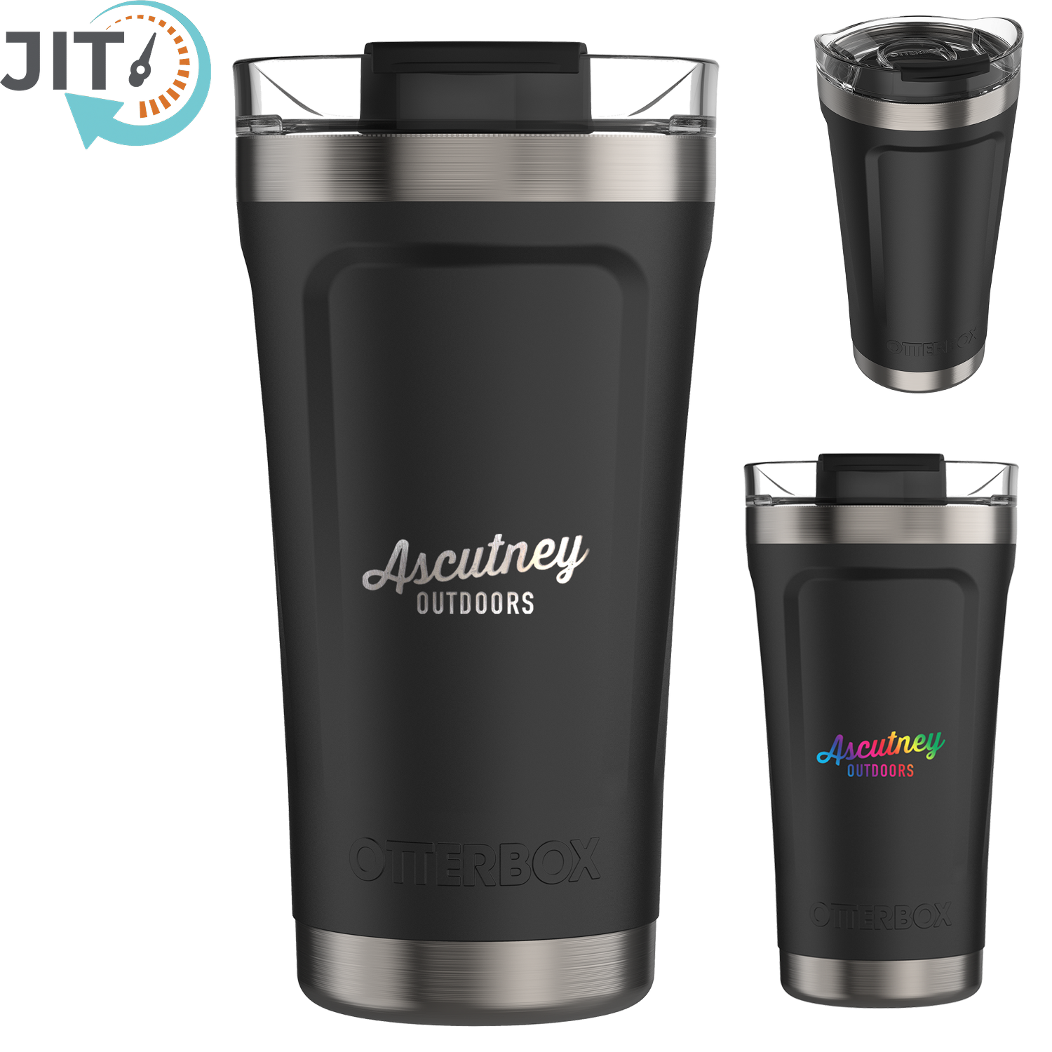 Black Otterbox Elevation 16 Oz Stainless Tumbler