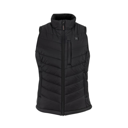 RHG-V201 Women's Heated Puffer Vest Kit with Battery - Black - Size 2X