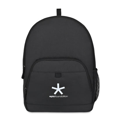Black Repeat Recycled Poly Backpack