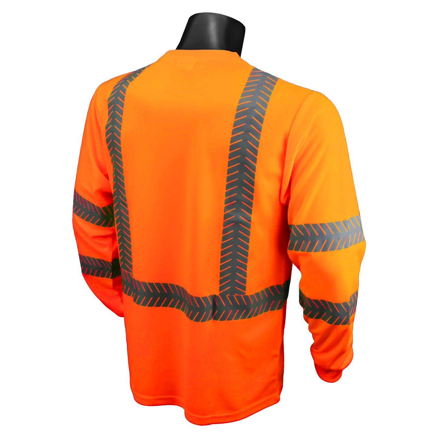 ST24-3 Type R Class 3 Long Sleeve T-Shirt with Rad-Shade® UV Protection - Hi-Vis Green - Size 2X