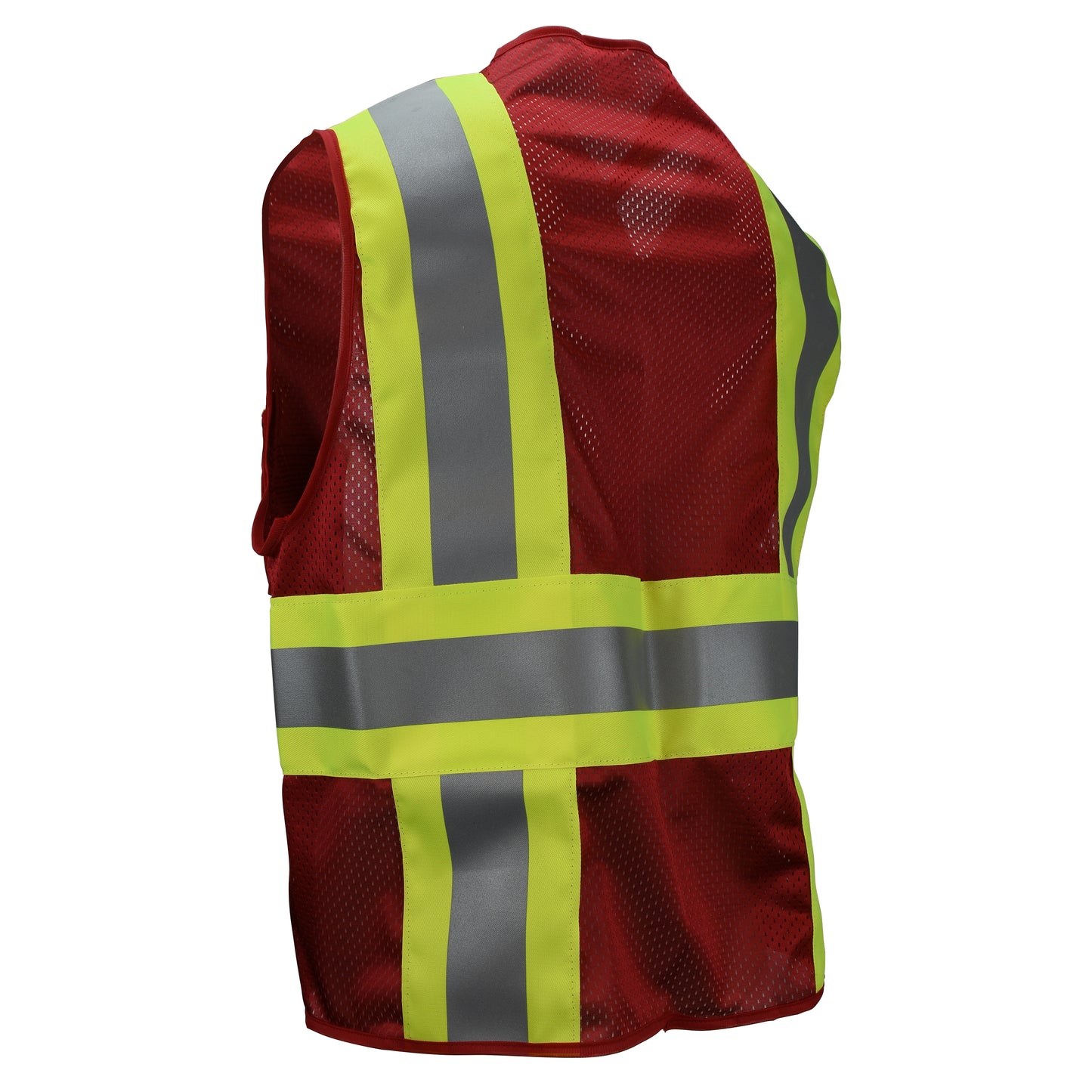 CSV22 Custom Type O Class 1 Safety Vest - Red - Size 2X