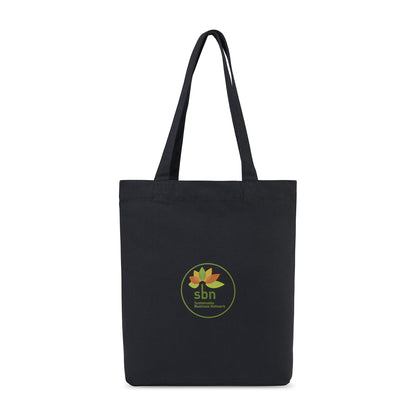 Black AWARE™ Recycled Cotton Gusset Bottom Tote