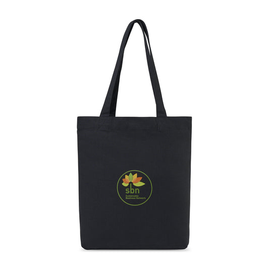 Black AWARE™ Recycled Cotton Gusset Bottom Tote
