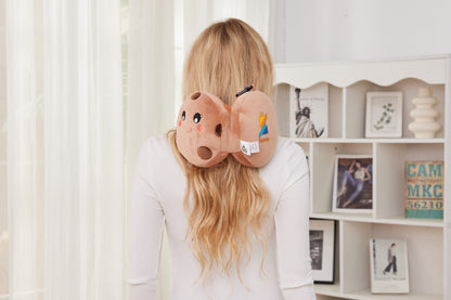 Brown Comfort Pals™ Cookie 2-in-1 Pillow Sleep Mask