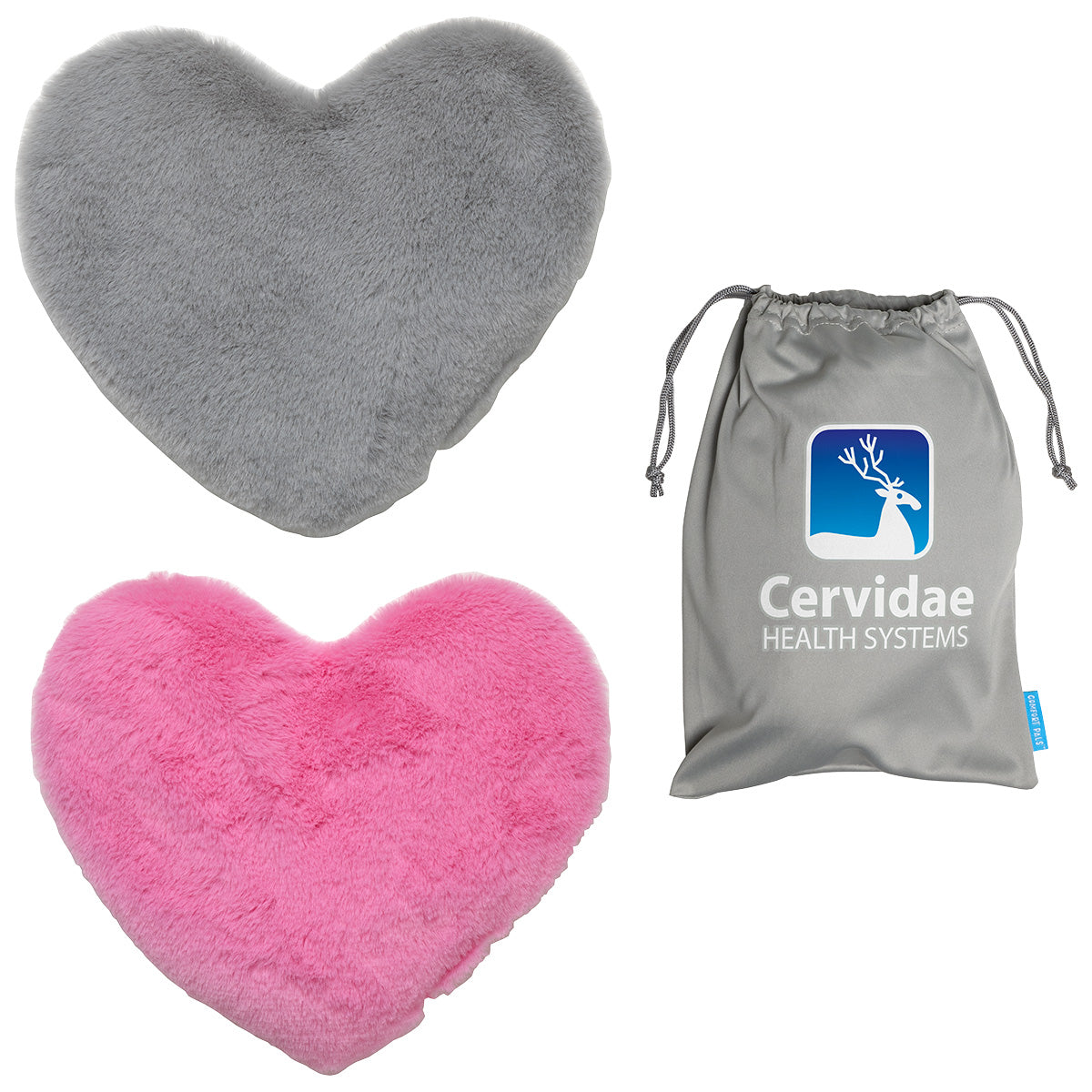 Gray Comfort Pals™ Heat Therapy Heart