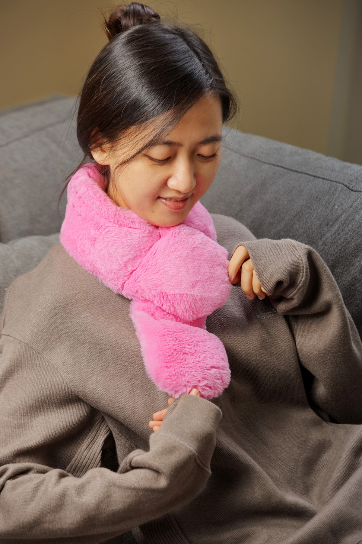 Coco Brown Comfort Pals™ Heat Therapy Neck Wrap