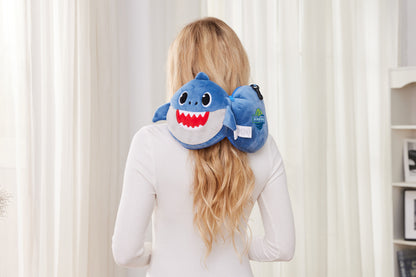 Blue Comfort Pals™ Shark 2-in-1 Pillow Sleep Mask