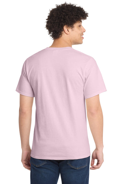 Pale Pink Port & Company Tall Essential Tee. PC61T