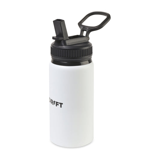 White Jett Aluminum Straw Lid Hydration Bottle - 16 Oz.