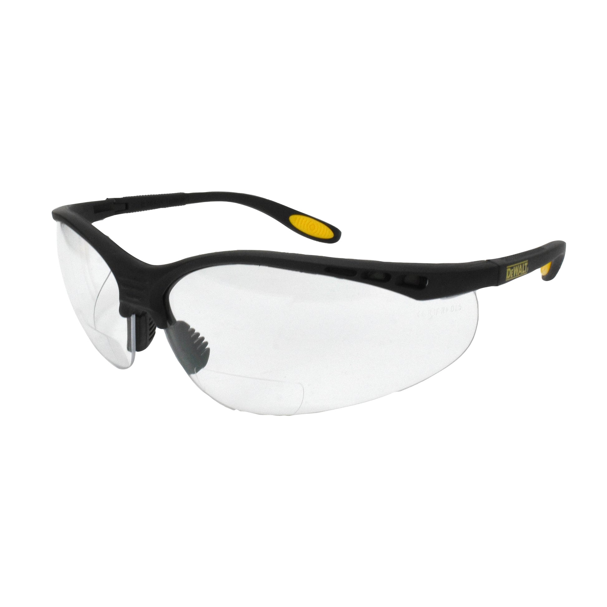 DPG59 Reinforcer RX™ Protective Eyewear - Black Frame - Clear Lens - 3.0 Diopter