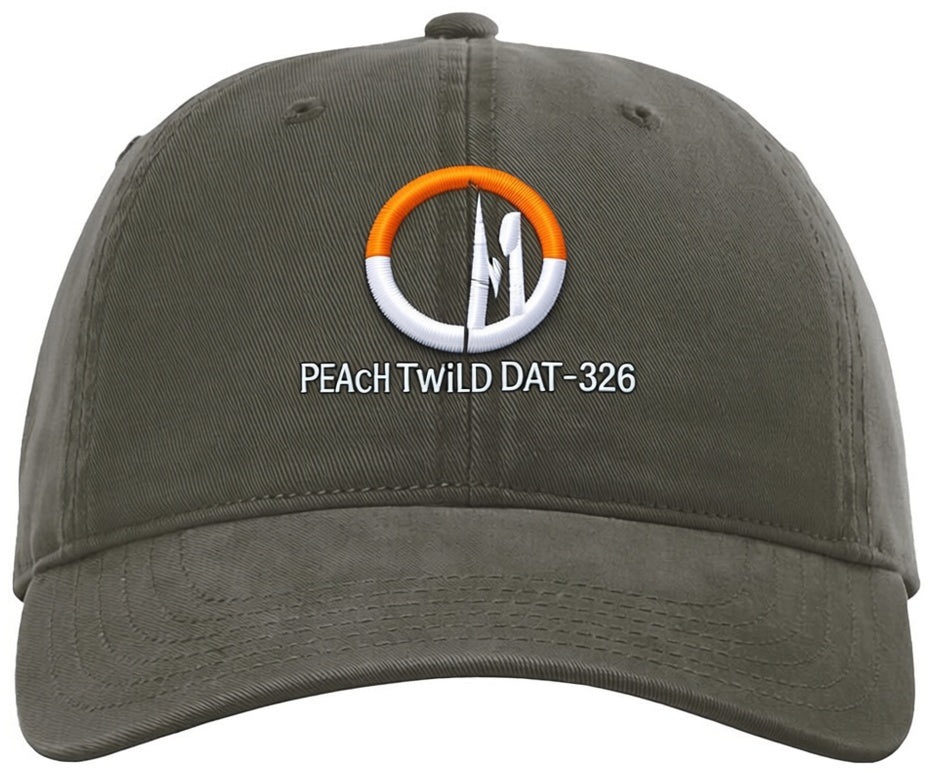 Peach Twill Dad Hat - 326