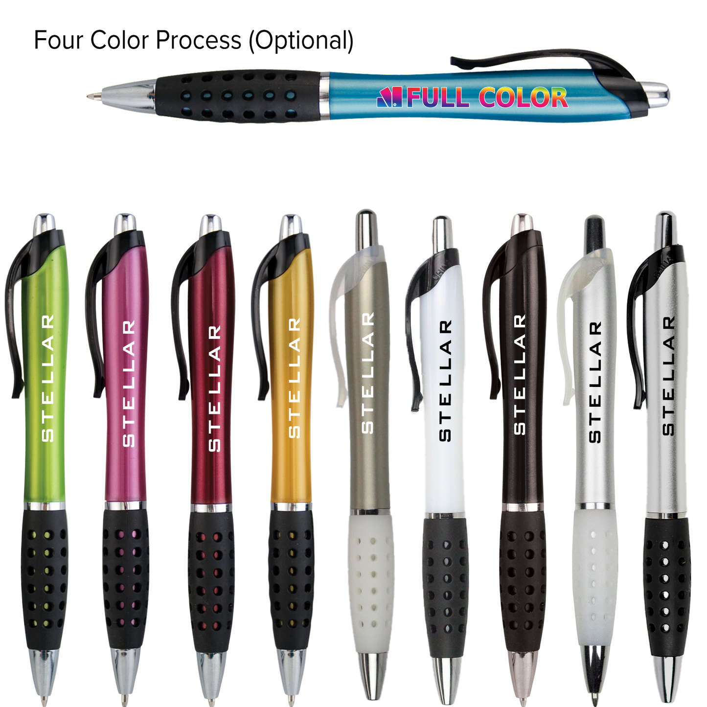 Black Pearlescent Gripper Pen
