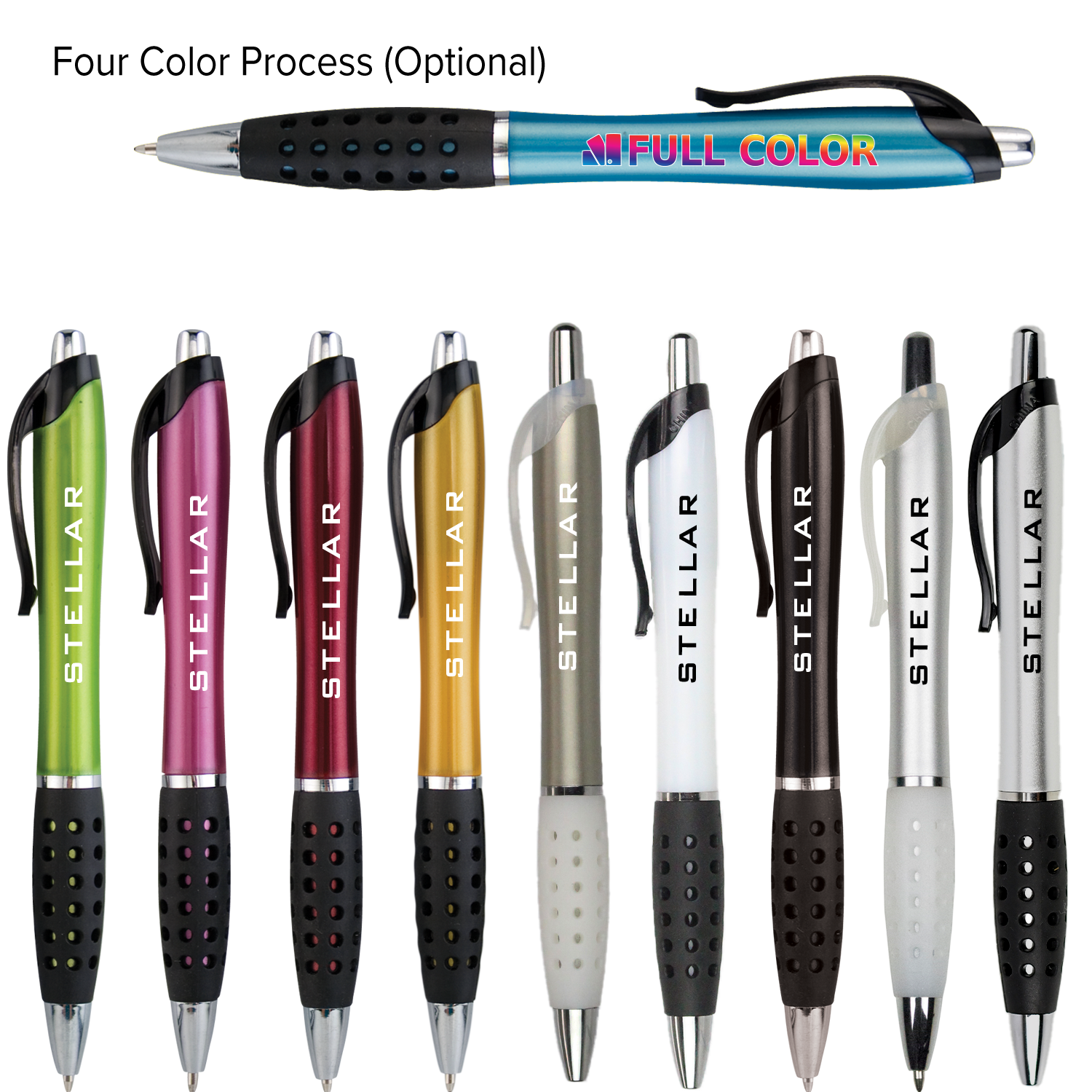 Black Pearlescent Gripper Pen