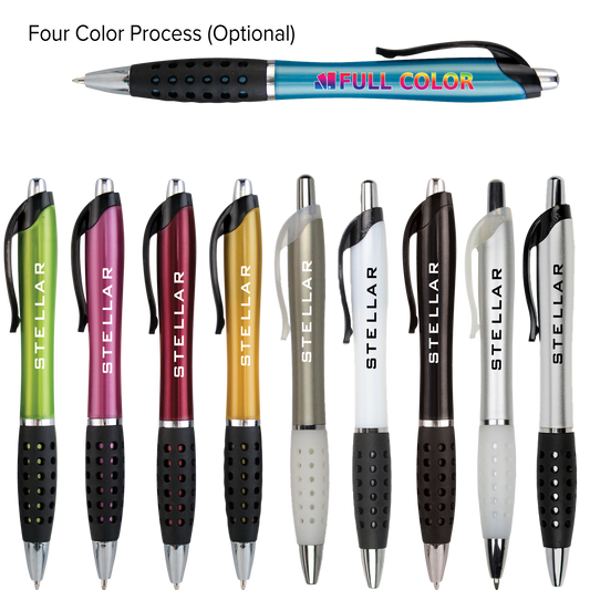 Black Pearlescent Gripper Pen