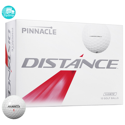 White Pinnacle Distance Golf Ball