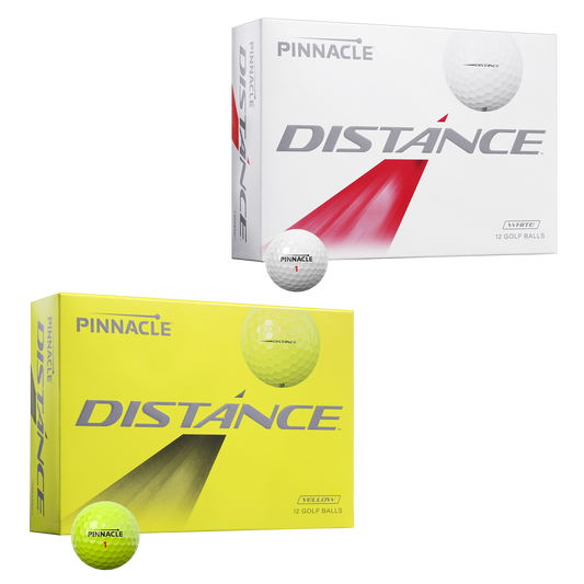 White Pinnacle Distance Golf Balls