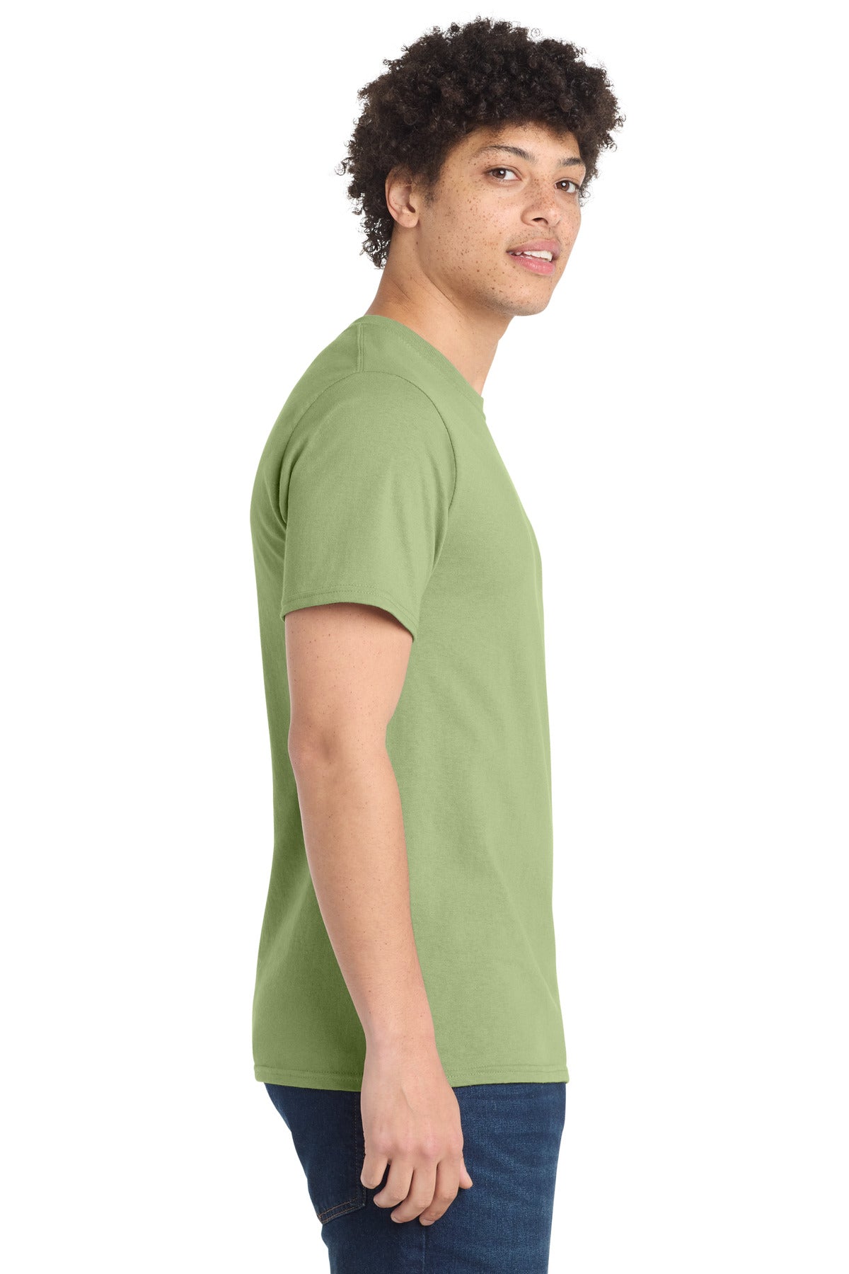 Pistachio Port & Company Tall Essential Tee. PC61T