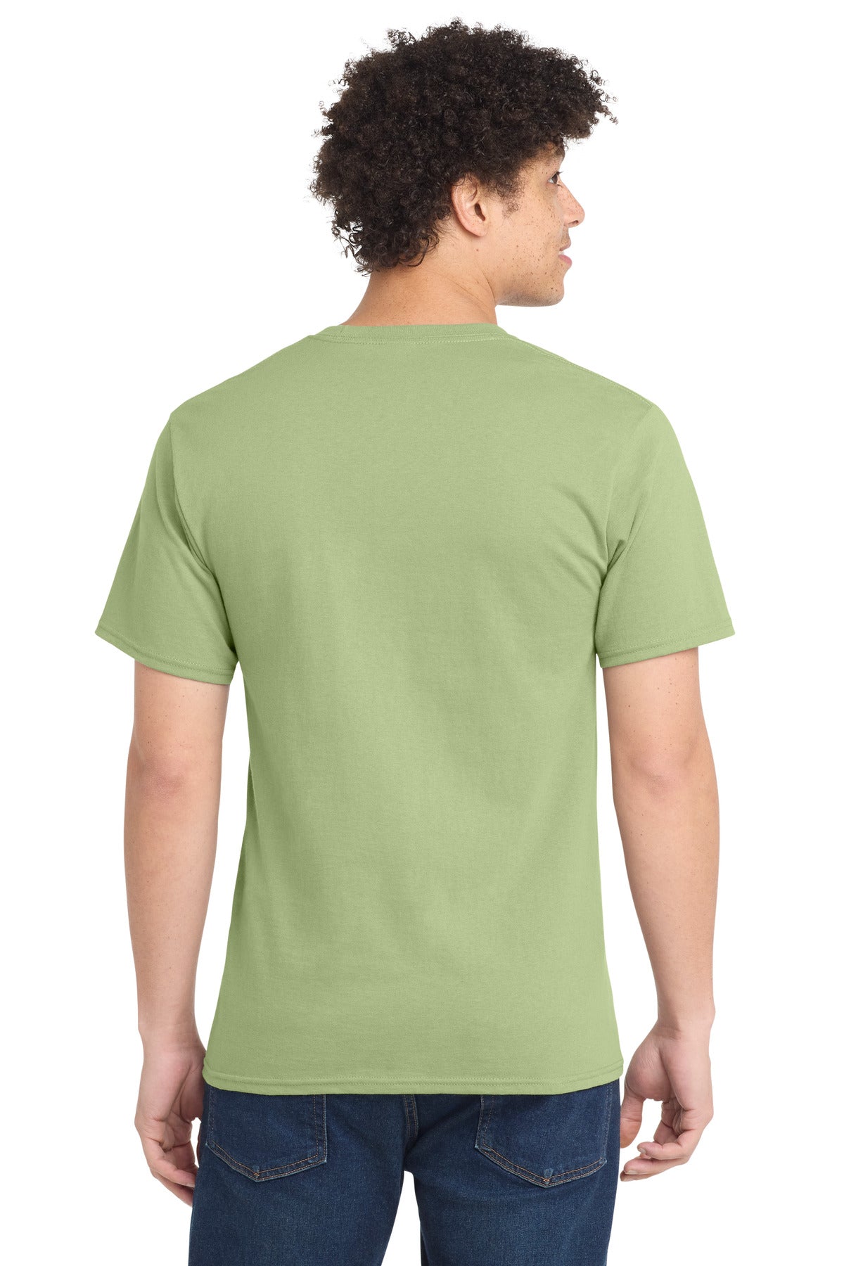 Pistachio Port & Company Tall Essential Tee. PC61T