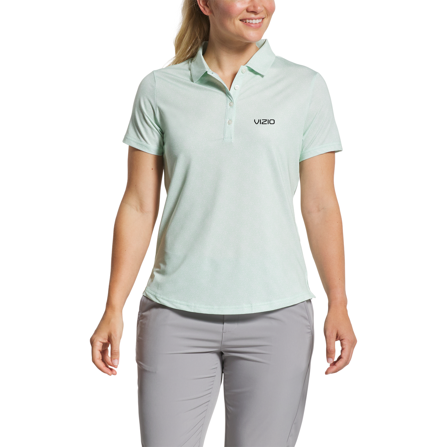 FootJoy Women's Speckle Short Sleeve Print Shirt