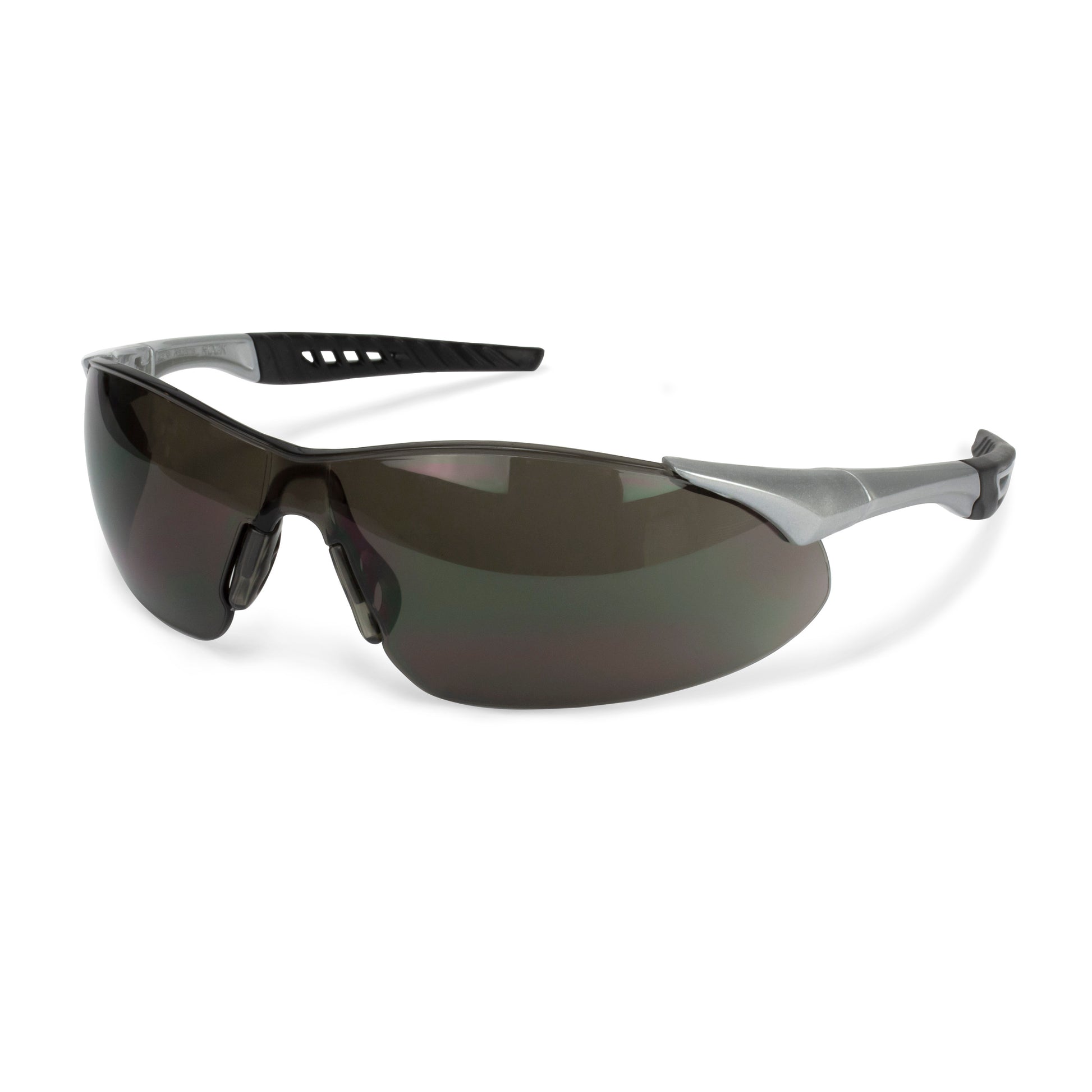 Rock™ Safety Eyewear - Silver Frame - Smoke Anti-Fog Lens