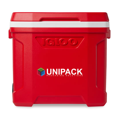 White-Red Star Igloo® Profile II 28 Qt Roller Cooler