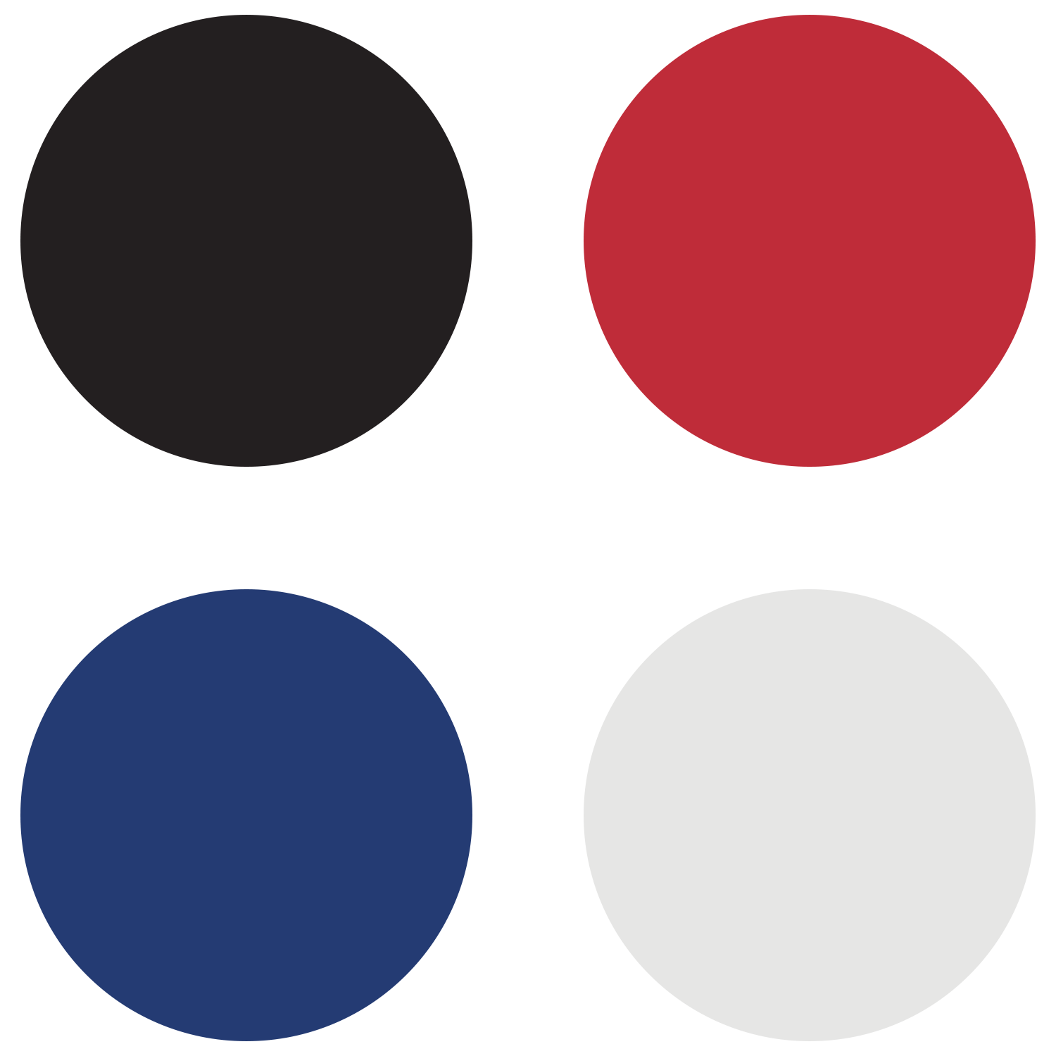 Black Plastic Golf Ball Markers