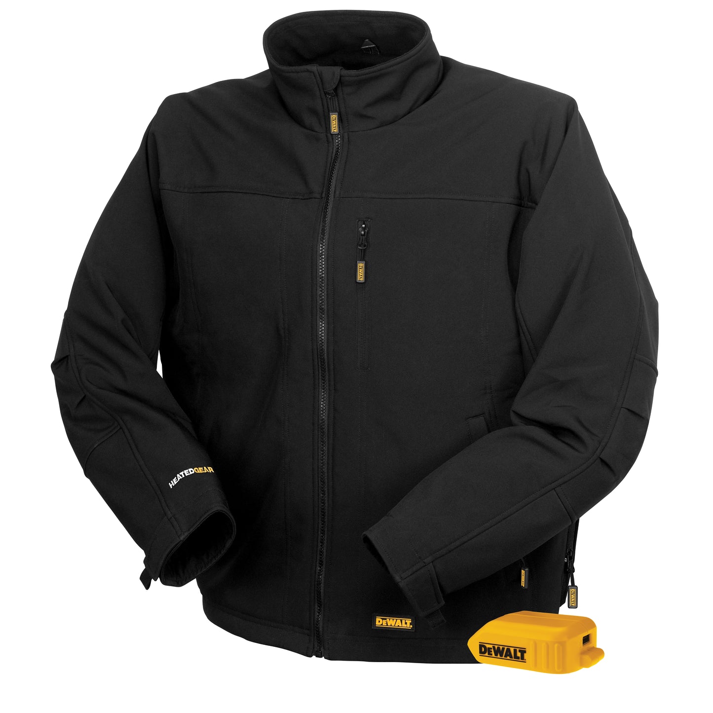 DCHJ060AB Men's Heated Soft Shell Jacket without Battery - Black - Size XL