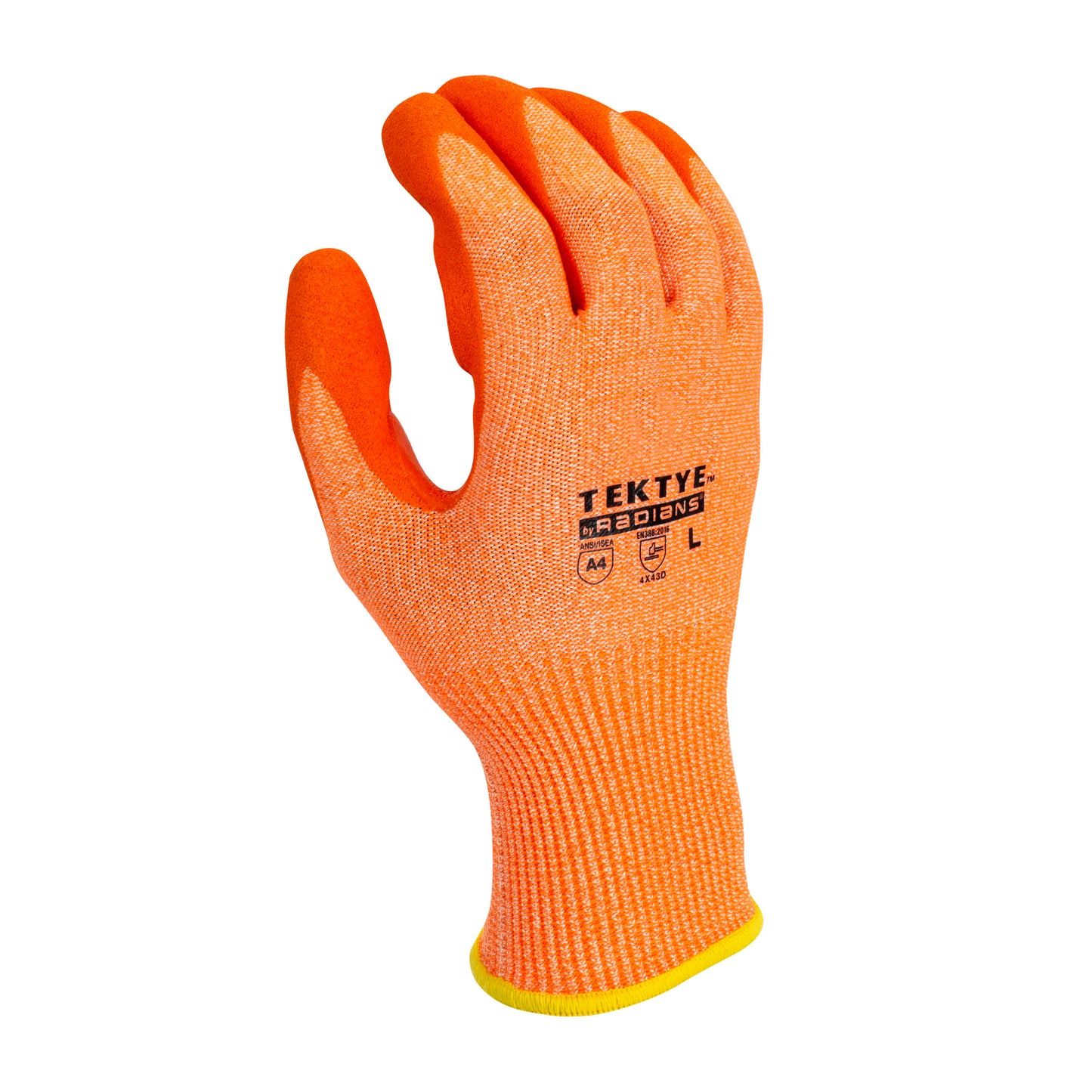 RWG703 TEKTYE® A4 Hi-Vis Cut Protective Work Glove - Size L