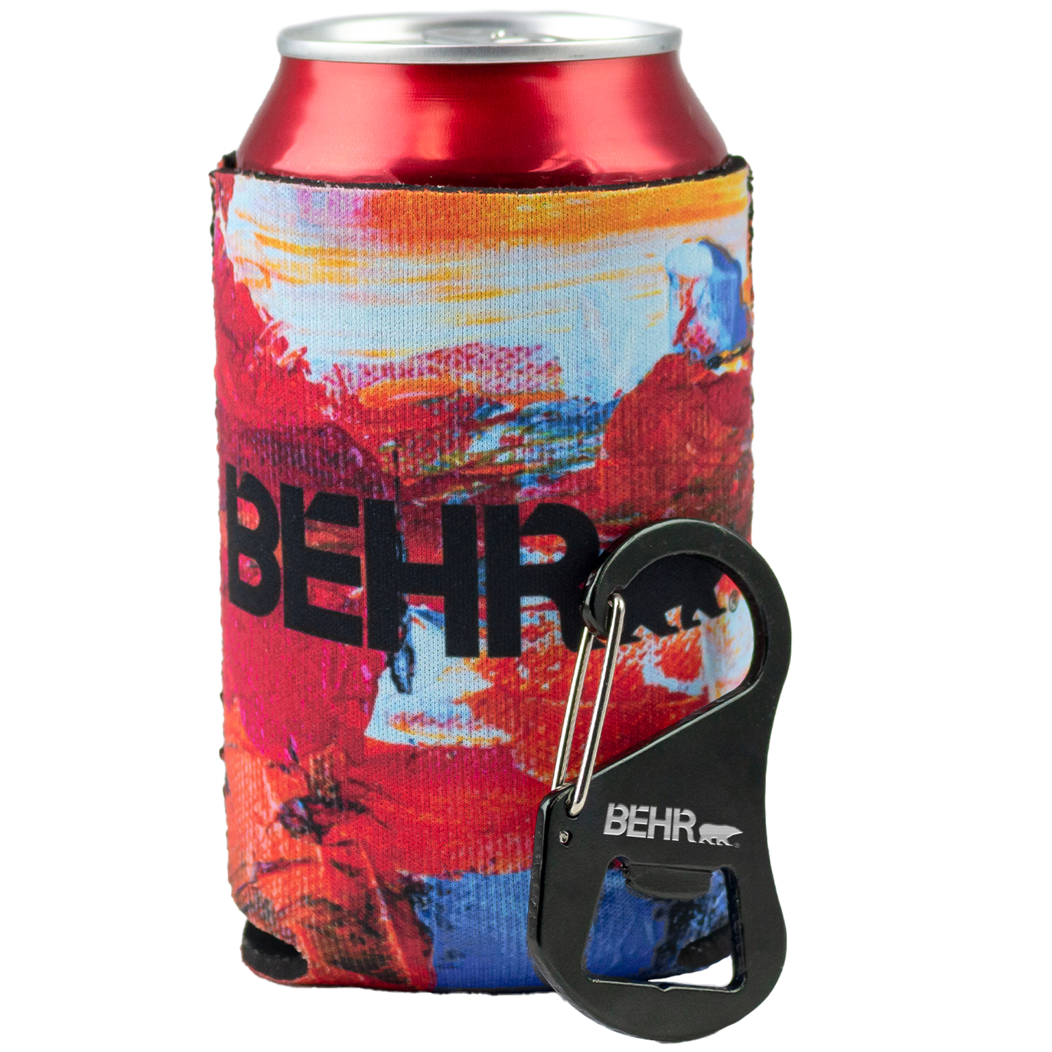 Pocket-Sized Event Kit with Bottle Opener & Full-Color Can Cooler